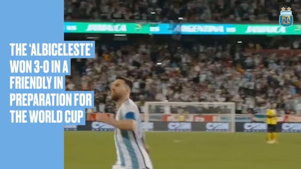 Messi reaches 100 wins and 90 goals for Argentina